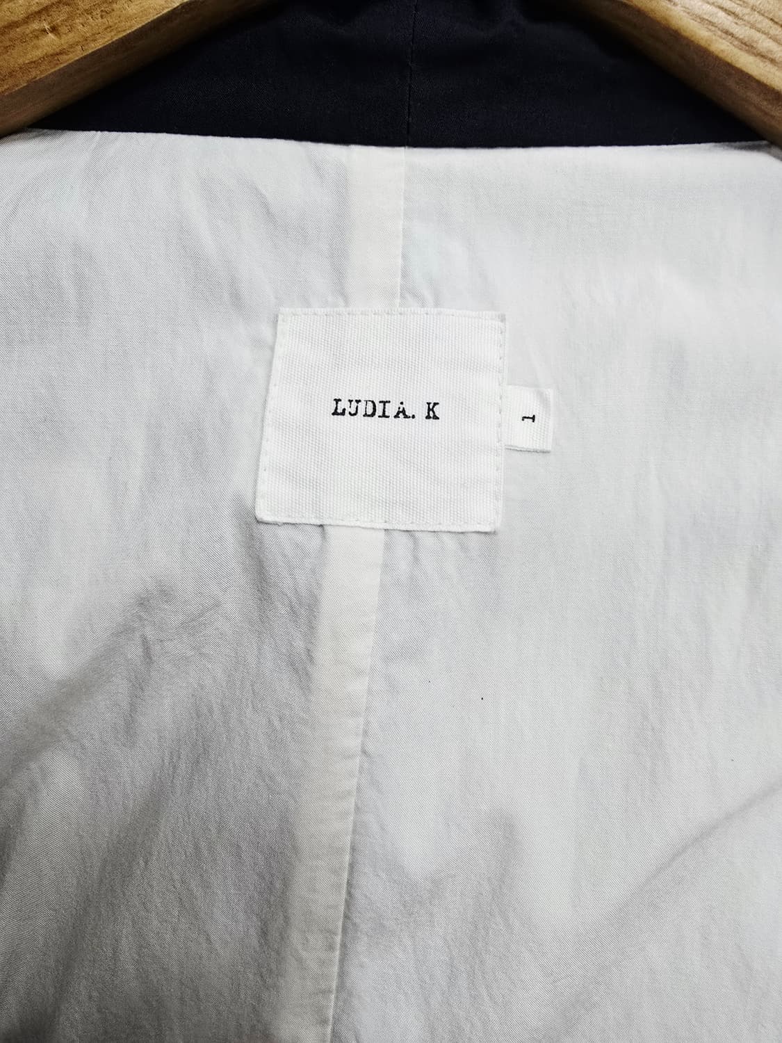 루디아.k 네이비 후드 롱 코트 상품이미지8
