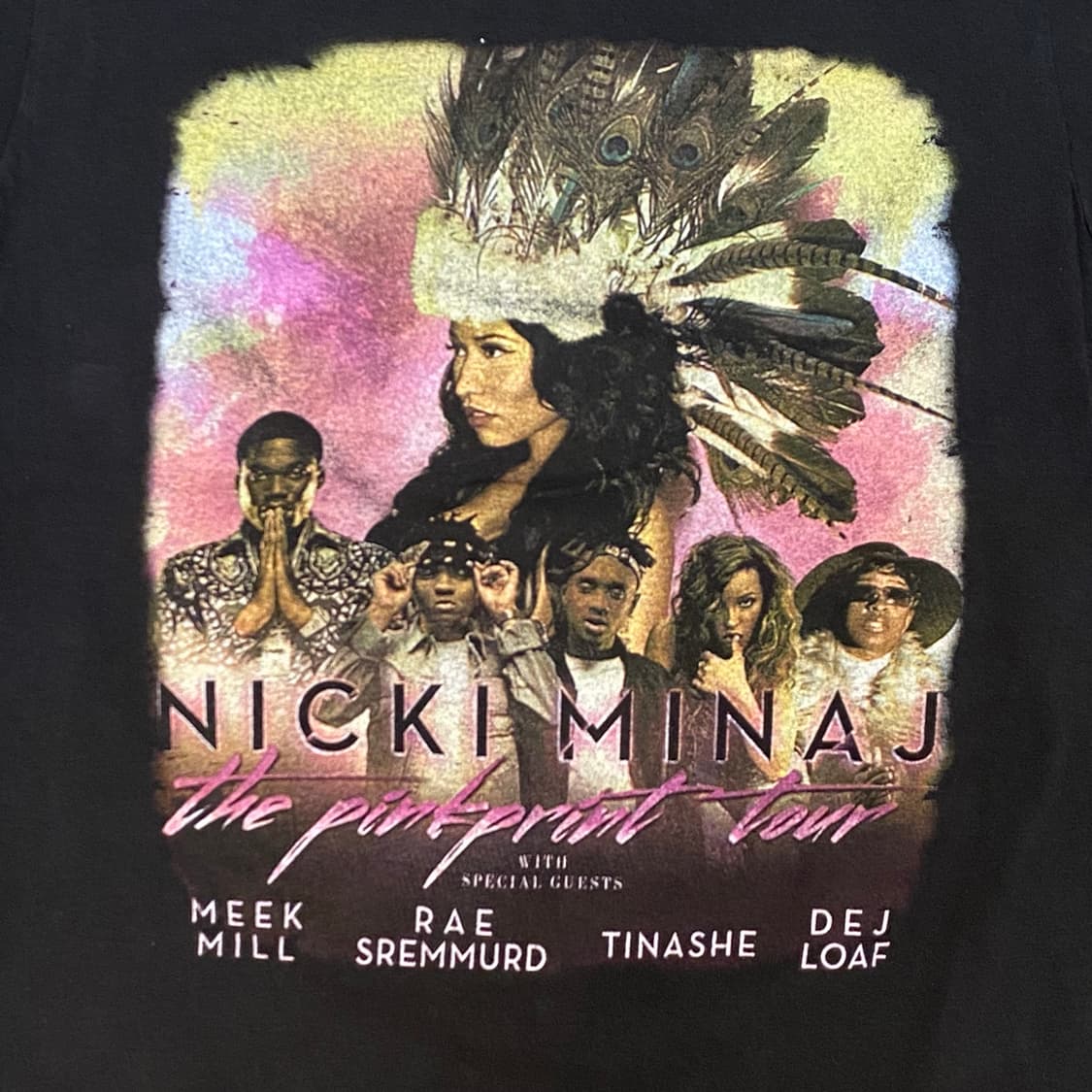 미국 빈티지 니키미나즈 NIKI MINAJ 투어티 락티셔츠 반팔티 상품이미지3