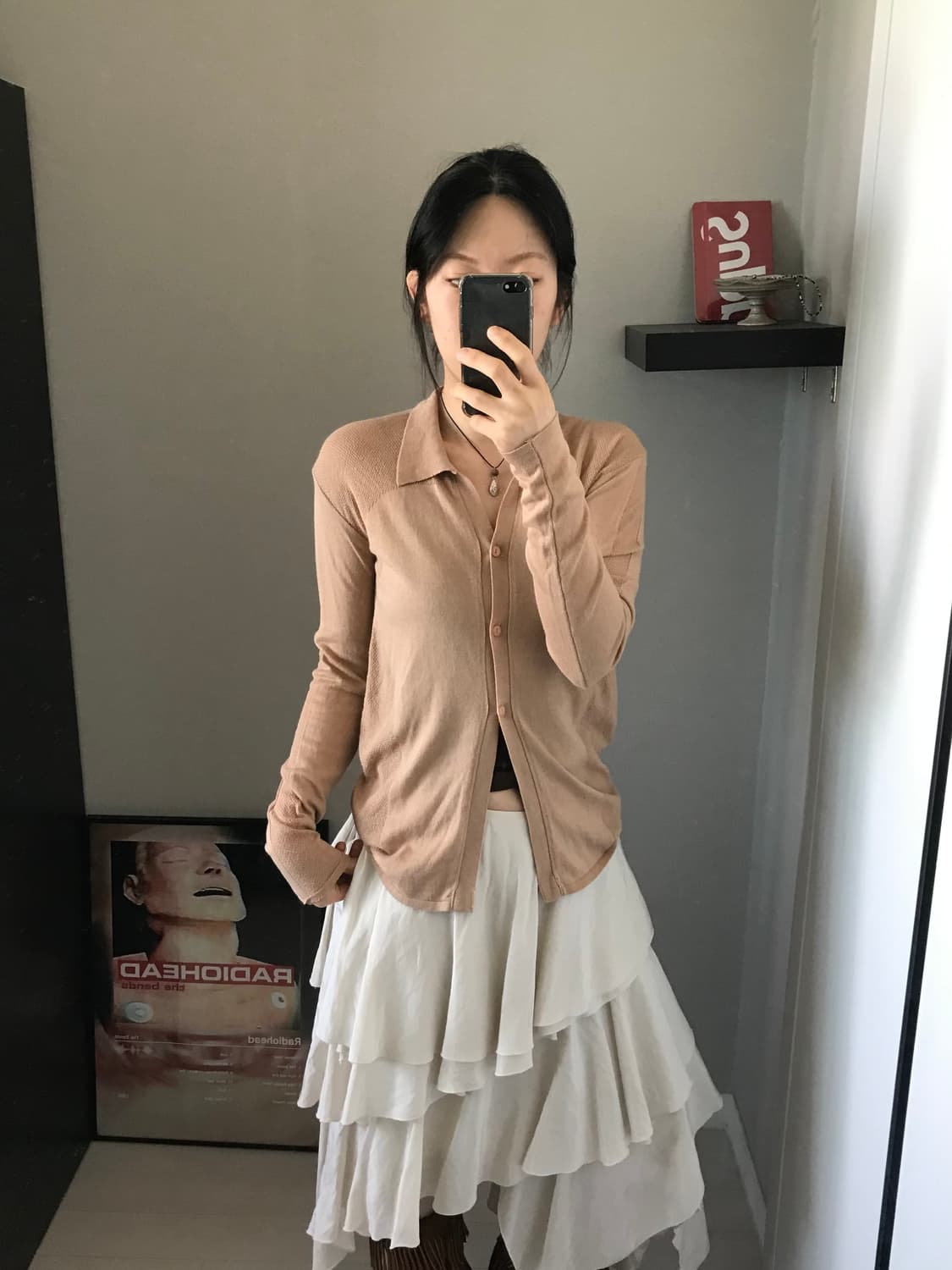 미스치프 라이트 웨이트 니트 롬버스 셔츠 상품이미지3