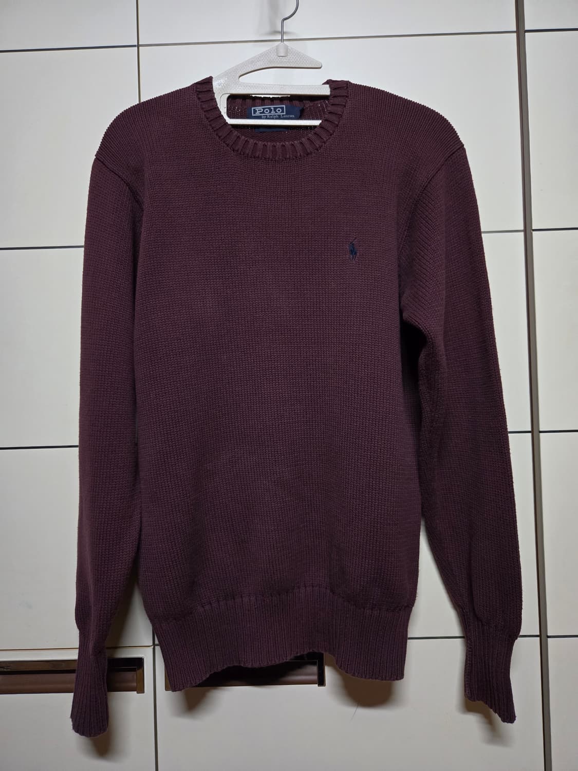폴로 랄프로렌 버건디 니트 스웨터 상품이미지2
