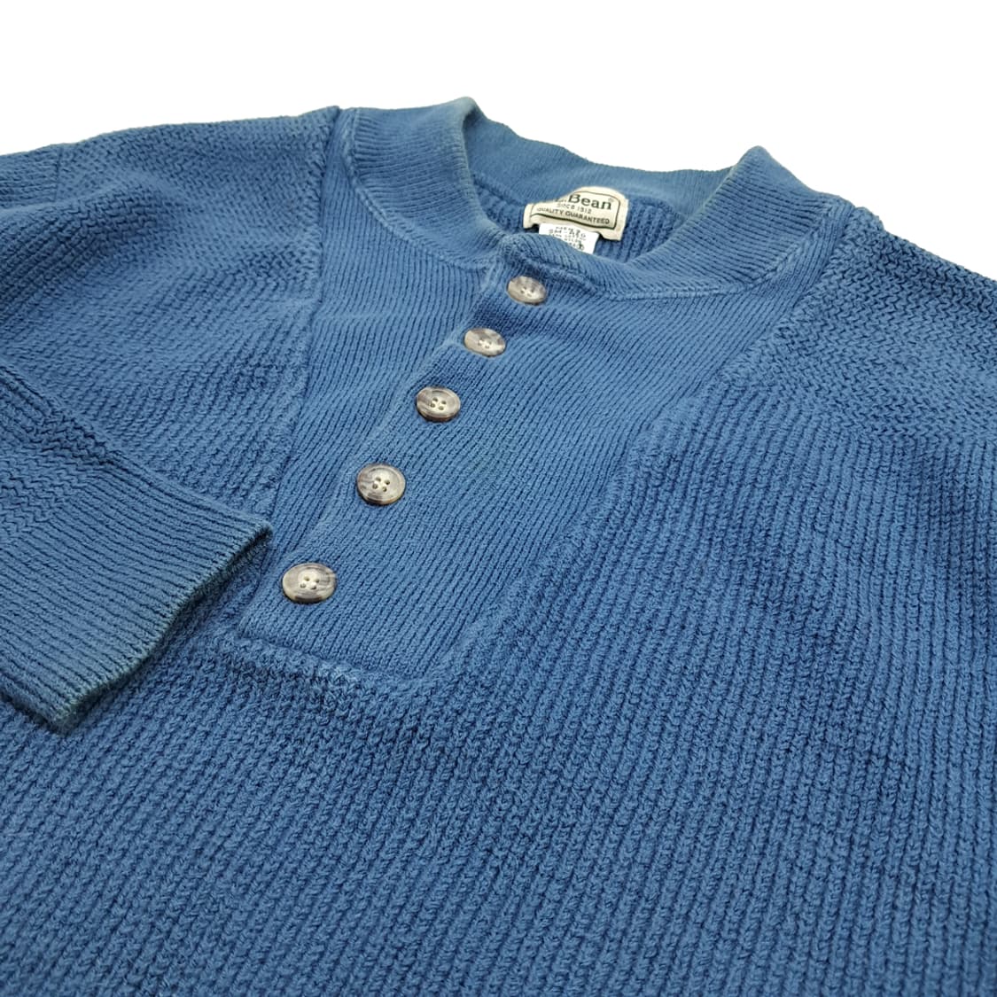 CN946 SM 엘엘빈 빈티지블루 코튼 하이넥 긴팔 니트 스웨터 상품이미지5