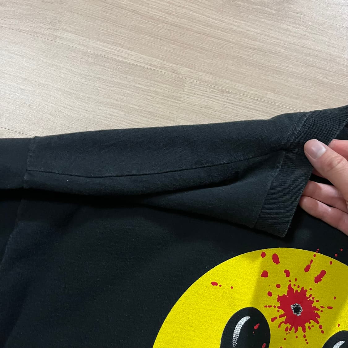 90s 빈티지 스마일리 헤드샷 티셔츠 상품이미지4