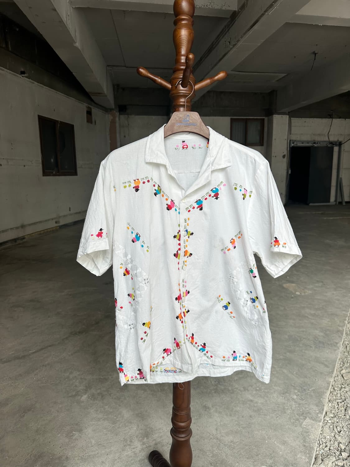 빈티지 패치워크 자수셔츠 히피 보시크 상품이미지1