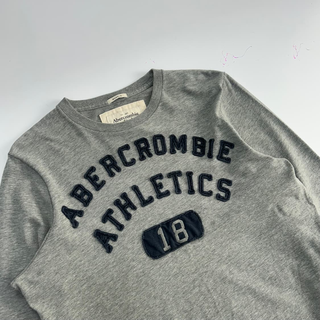 Abercrombie 아베크롬비 스펠아웃 로고 롱슬리브 상품이미지4