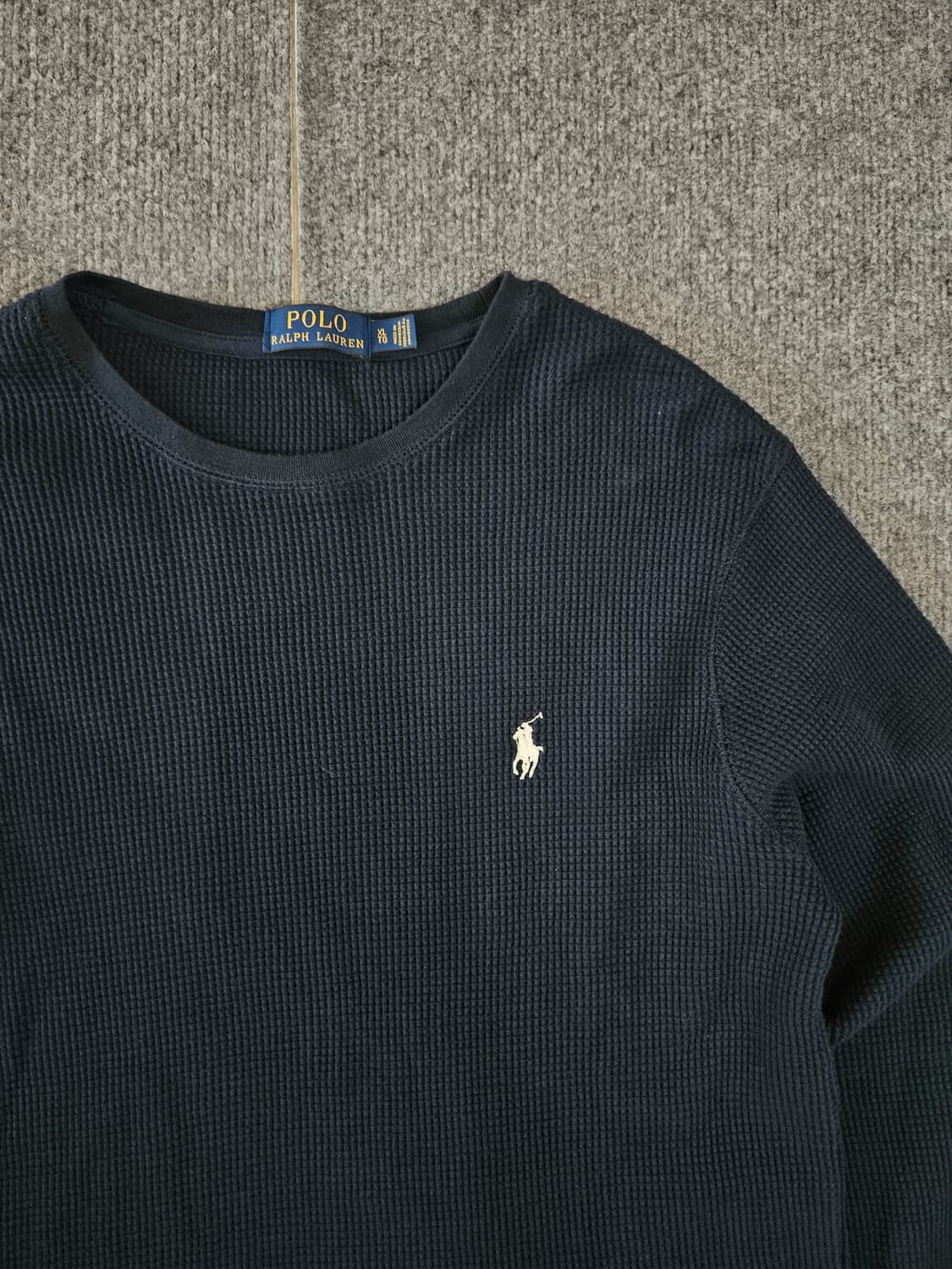 폴로 랄프로렌 네이비 와플셔츠 급처 상품이미지2