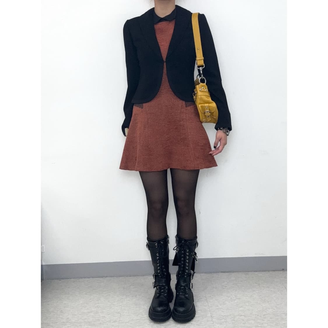 빈티지 브릭 나시 원피스 상품이미지4