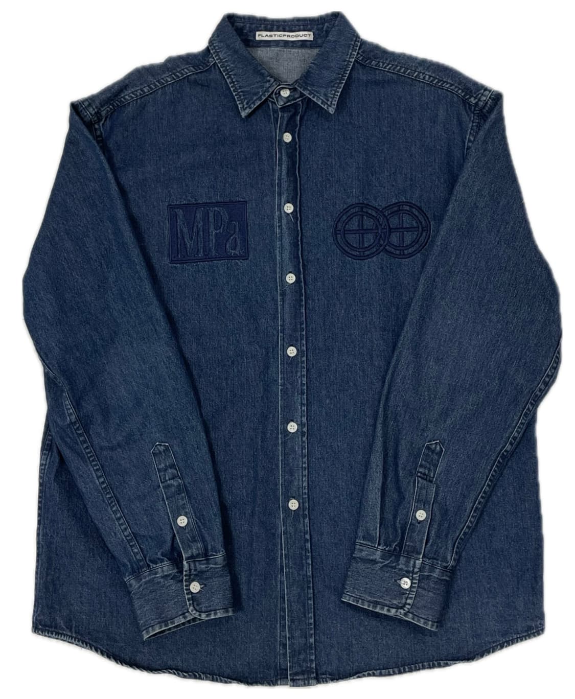 PLASTICPRODUCT denim shirts (navy) 상품이미지2