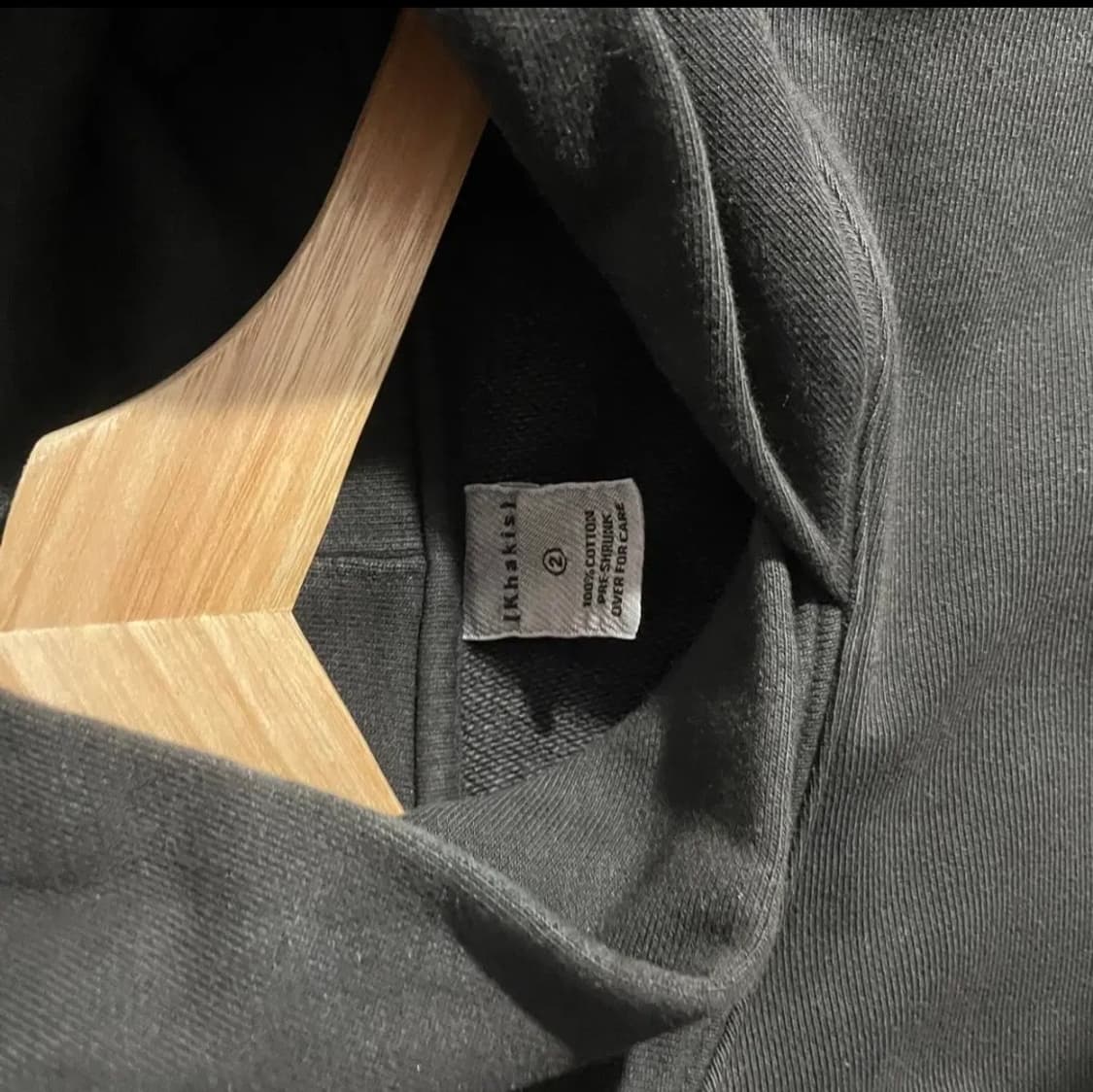 [M] 카키스 overdyed hoodie brown  상품이미지3