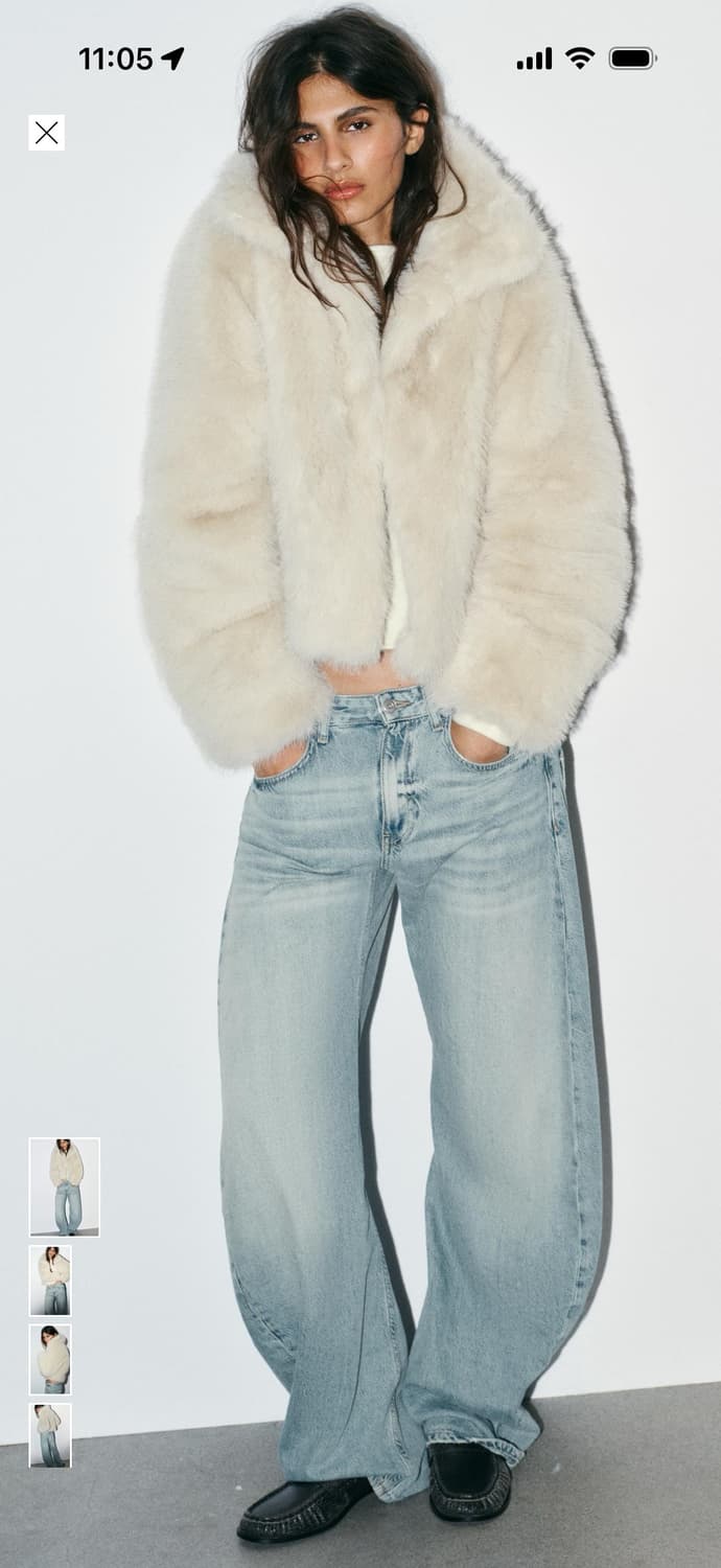 자라 퍼 코트 5320/725 상품이미지1