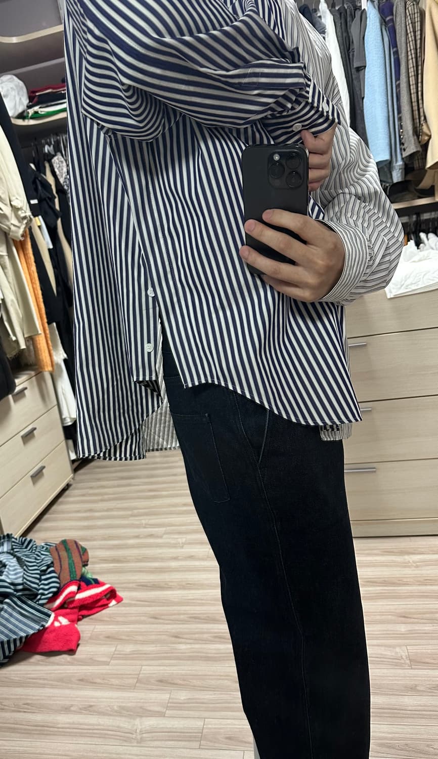 준지 스트라이프 셔츠 46 판매합니다 상품이미지7