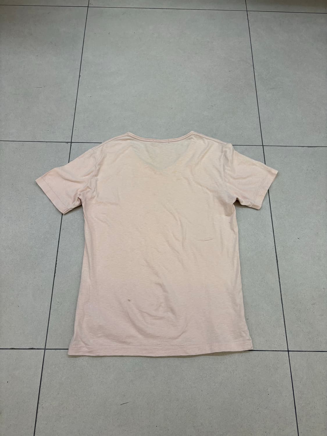 버버리 블랙라벨 브이넥 핑크 반팔티셔츠 상품이미지5