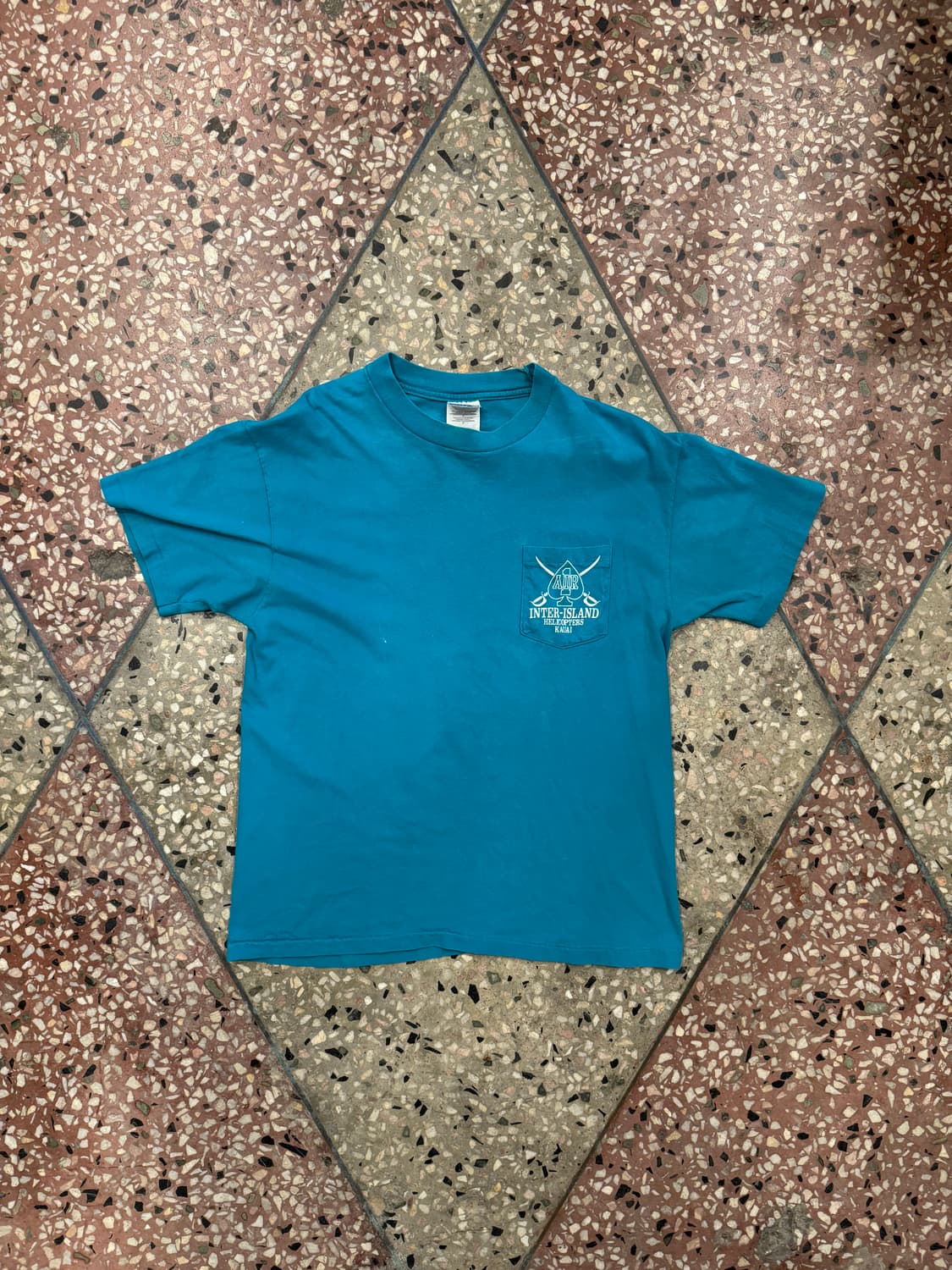 90s 헤인즈 Inter-Island 포켓 티셔츠 (L) 상품이미지1