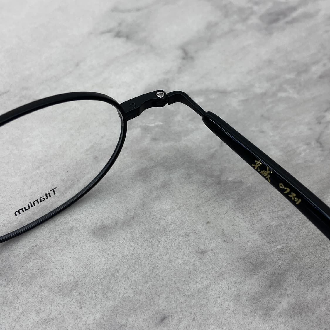 C31 경성 京城 어제 1919 블랙 오벌 메탈테 안경 상품이미지3