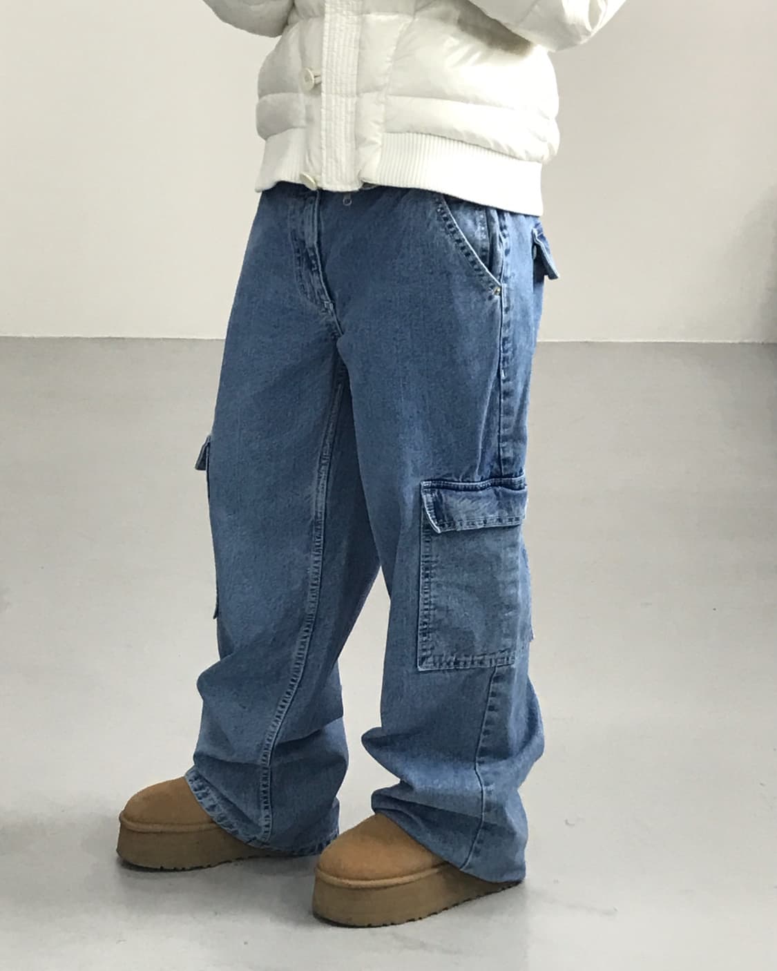 Jpn Cotton Denim Cargo Pants 상품이미지3