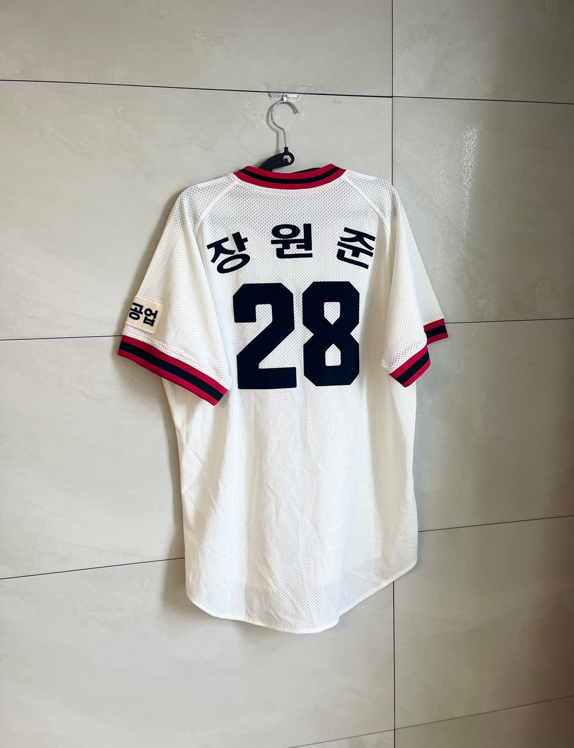[105] 두산베어스 장원준 마킹 레트로 홈 야구 유니폼 상품이미지1