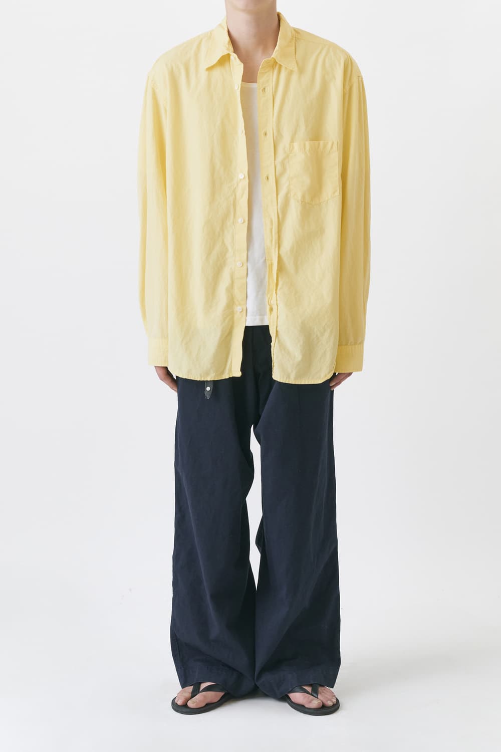 [S] Cotton Rayon Washed Poika Shirt 상품이미지3
