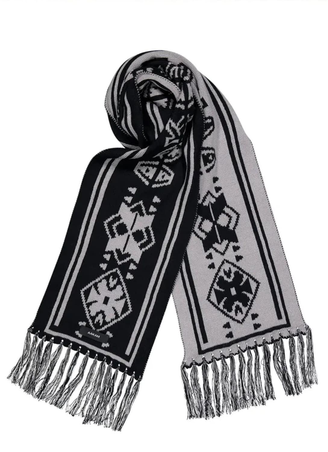  AAKAM Western Jacquard Muffler (Black) 상품이미지1