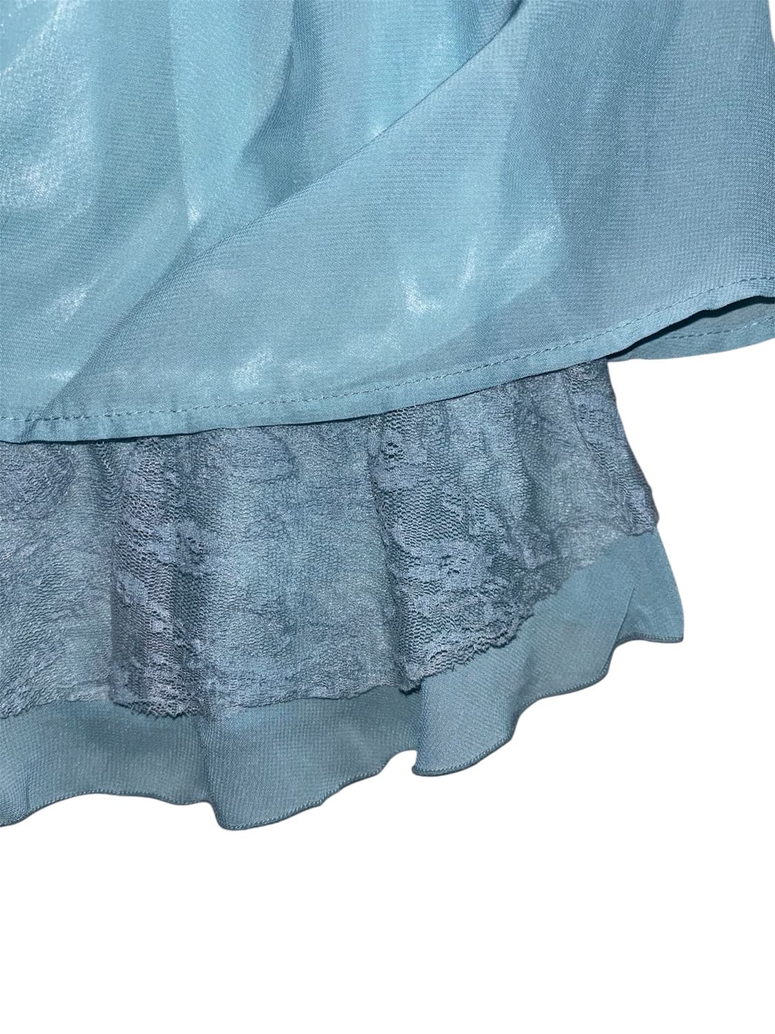 Axes femme mint green lace satin blouse 상품이미지4