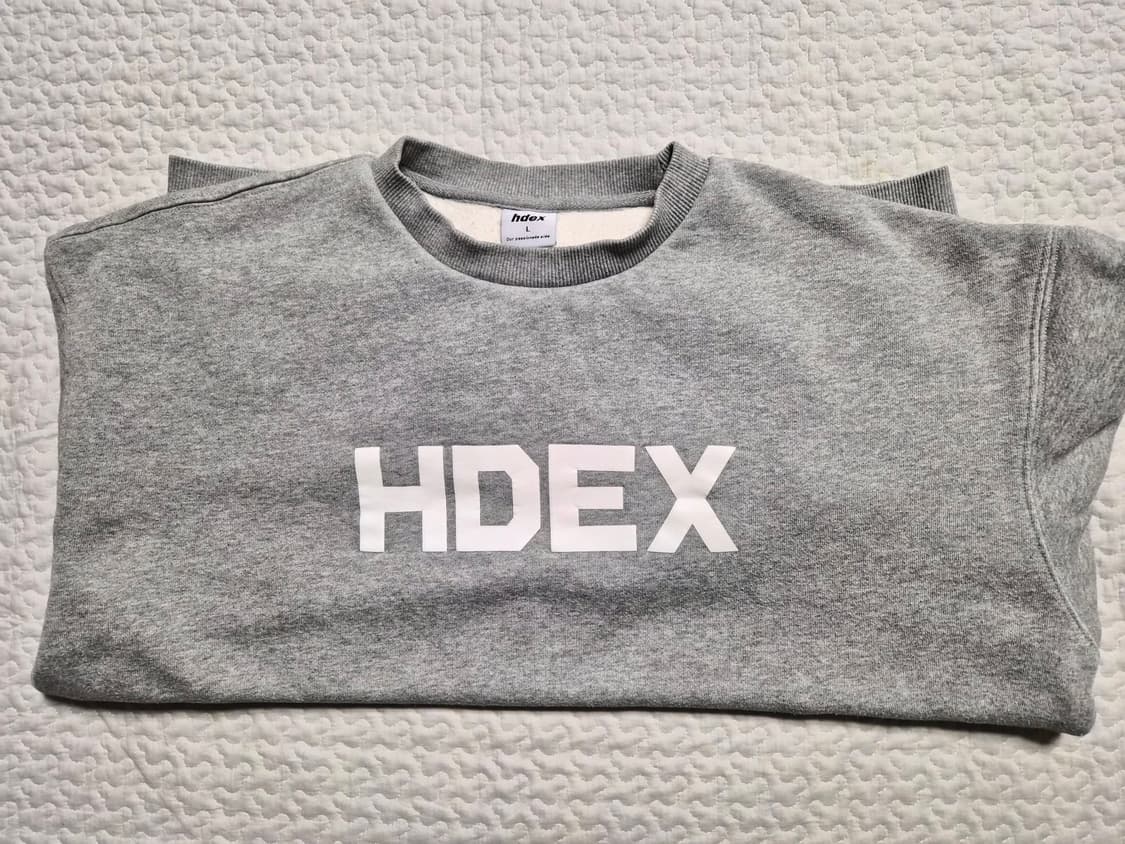 하덱스 에이치덱스 HDEX 맨투맨 L 회색 상품이미지2