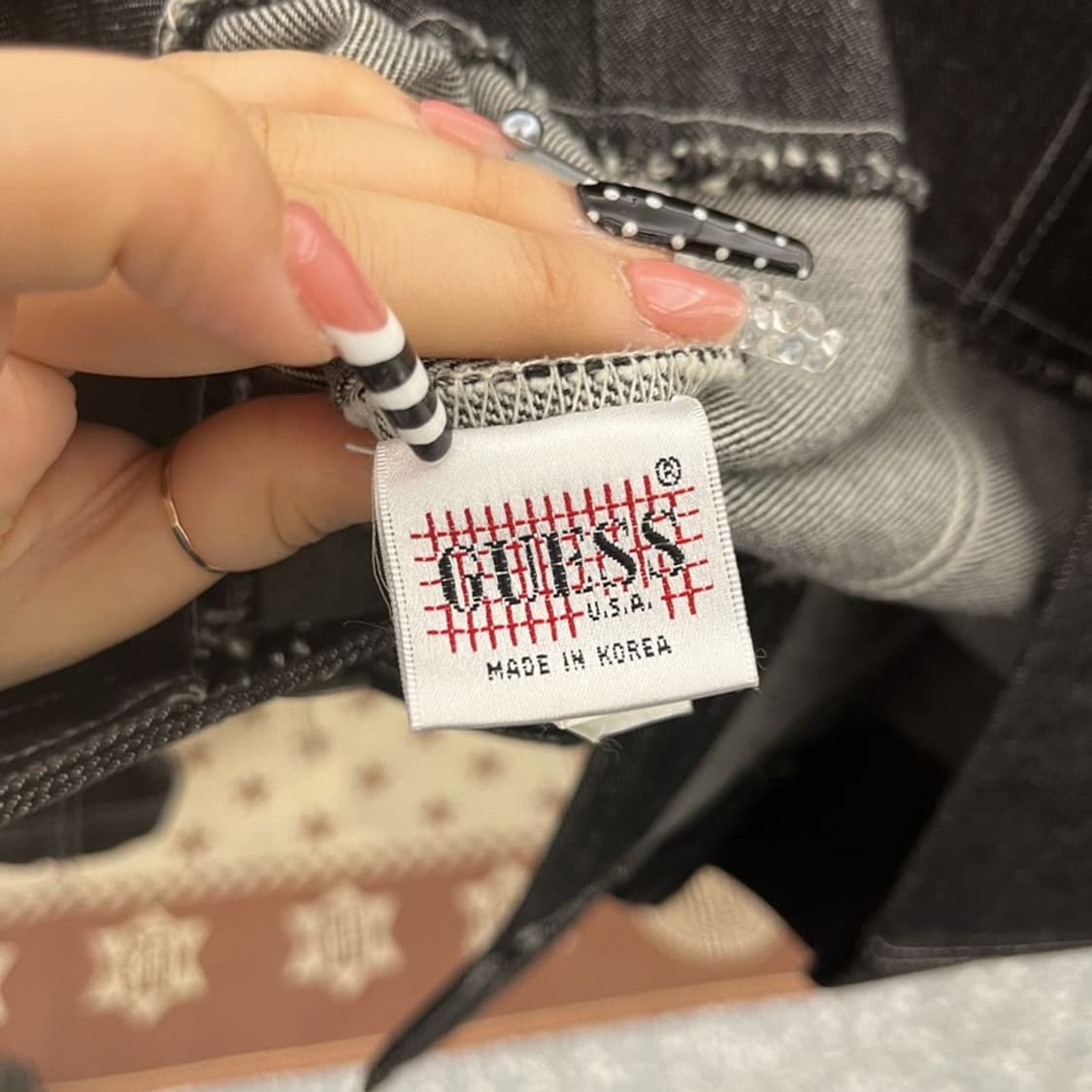 게스 모던 시크 캐주얼 트러커 워크 데님자켓 90 C10279 상품이미지6