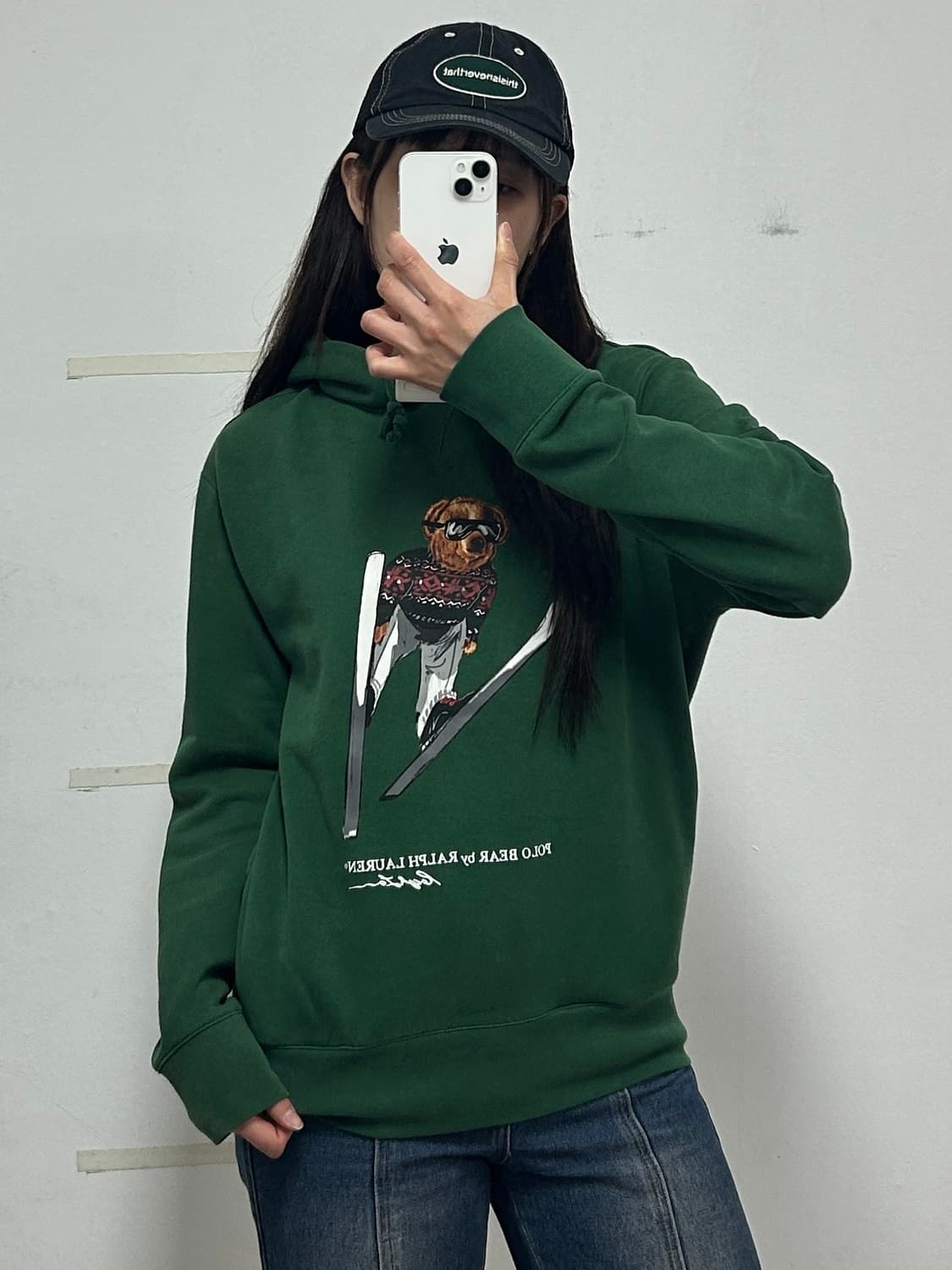 폴로 랄프로렌 폴로 베어 후드티 그린 상품이미지2