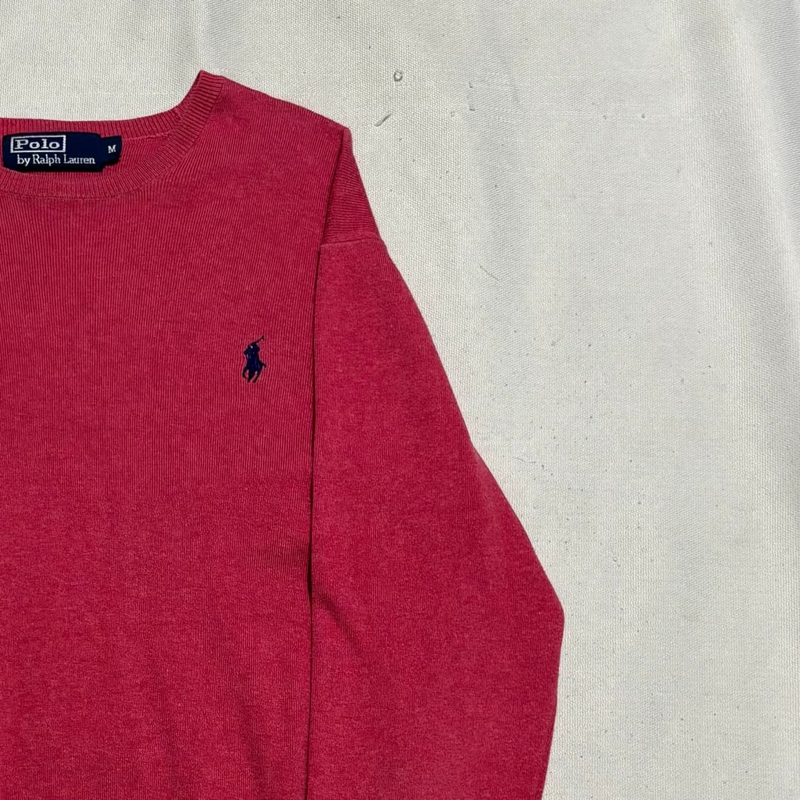 M 폴로랄프로렌 네이비 포니 핑크 울 니트 상품이미지1