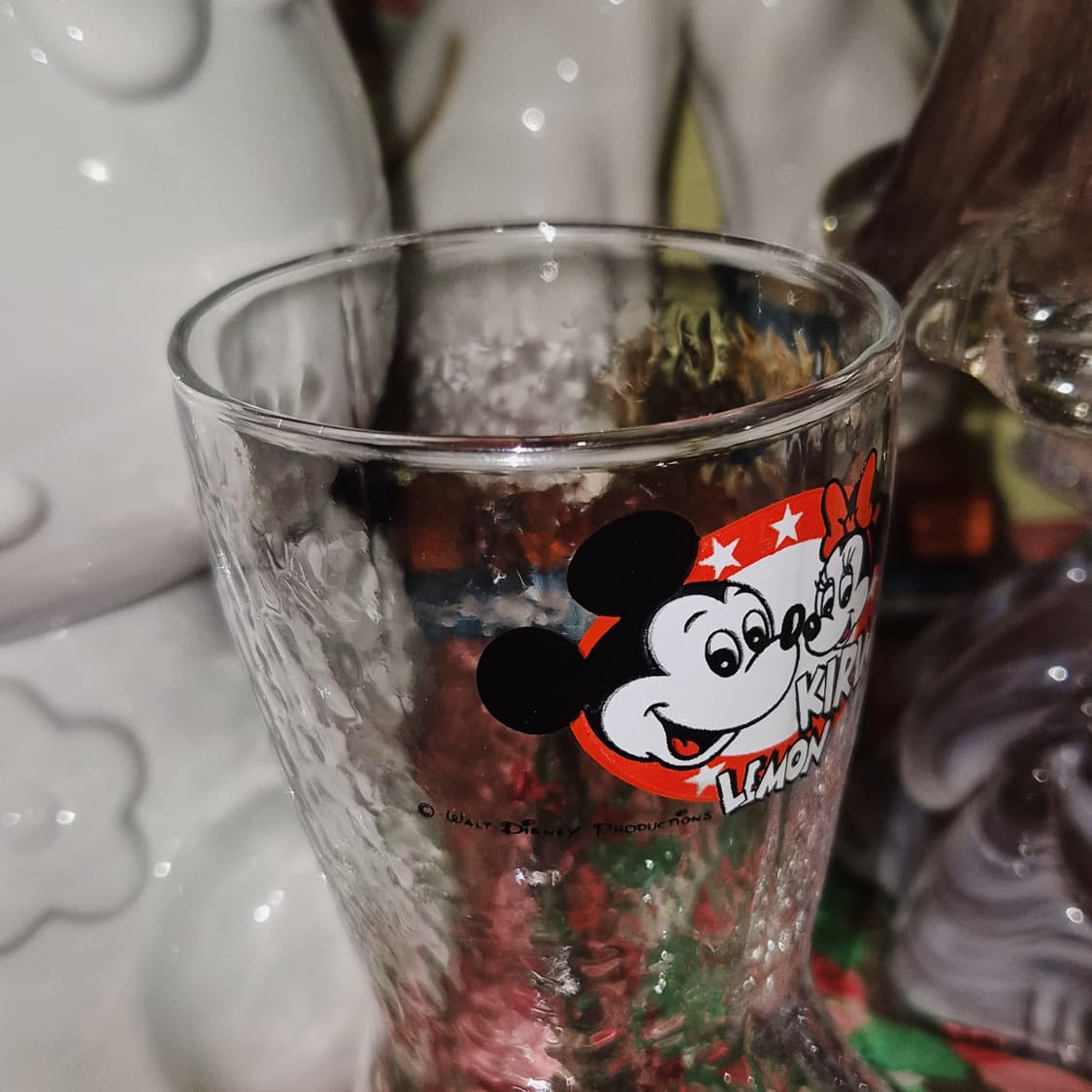 70s 기린 레몬 디즈니 미키마우스 부츠 잔 1p 상품이미지8