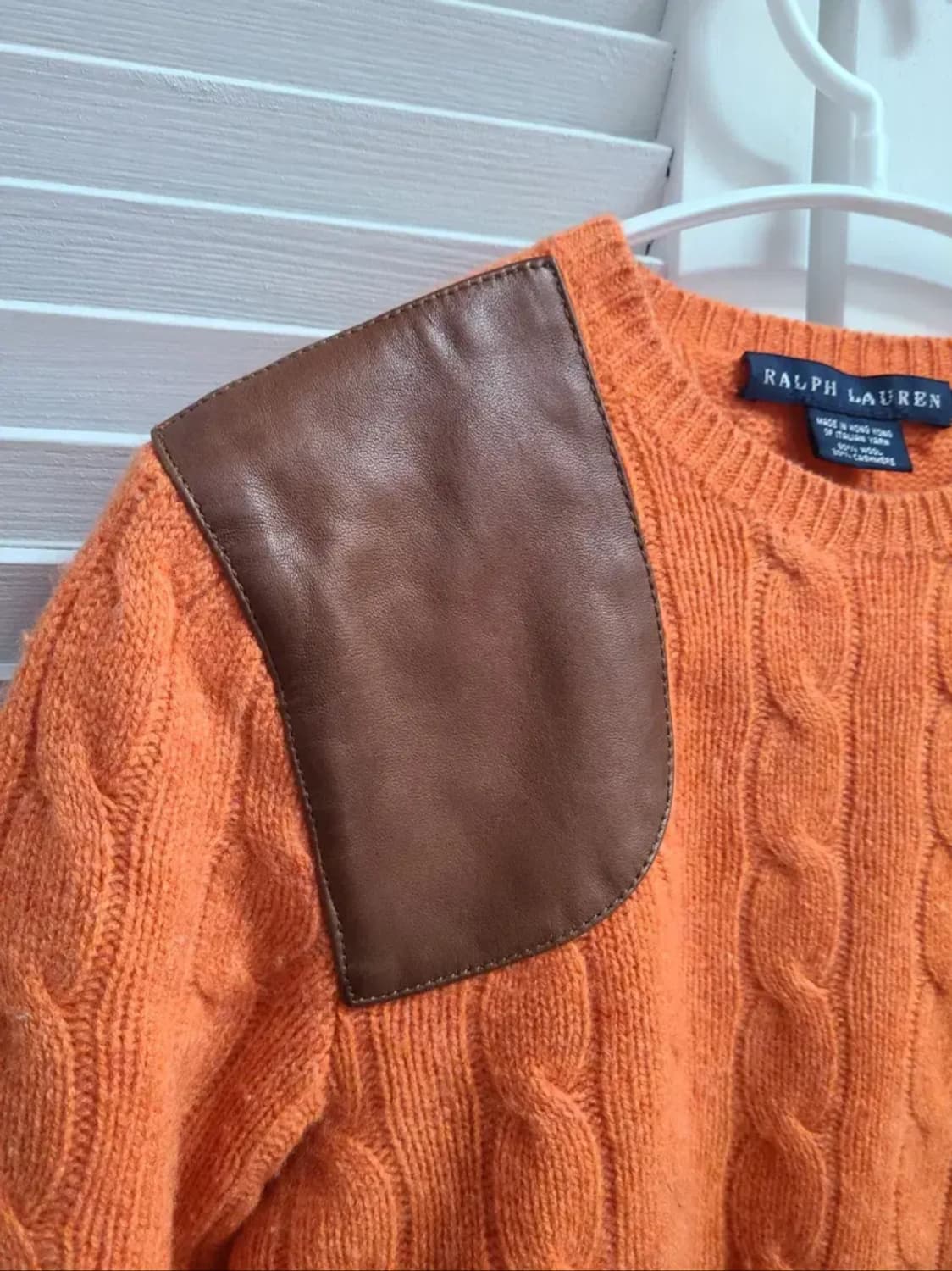 폴로 꽈배기 울 캐시미어 니트 상품이미지3