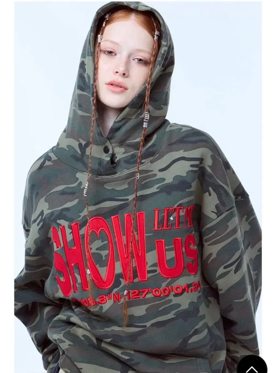 러브이즈트루 카모 밀리터리 후드티 긴팔 상품이미지1