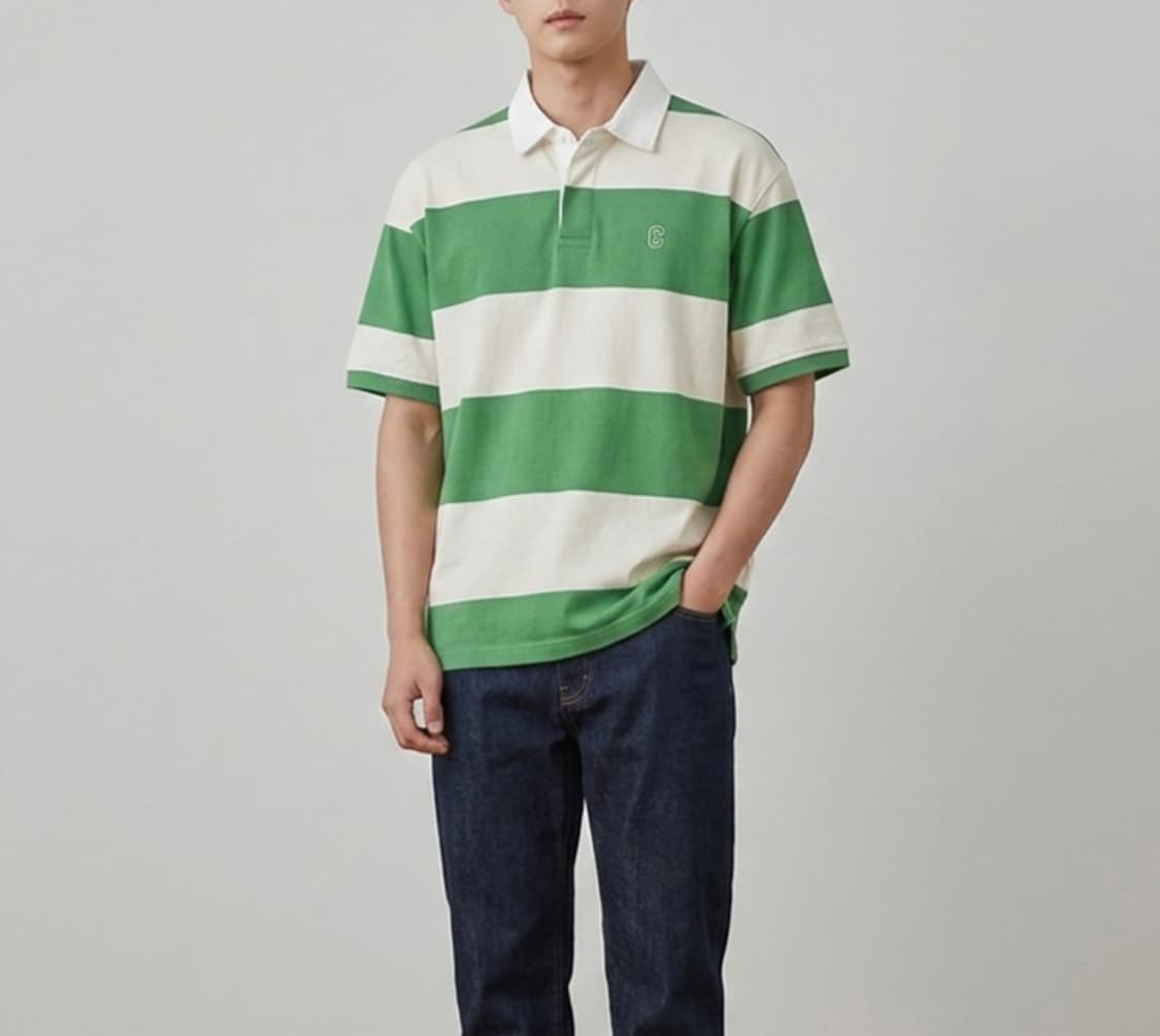 [S]커버낫 스트라이프 카라티 상품이미지1