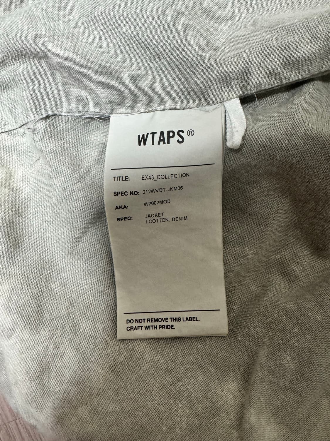 더블탭스 코튼 자켓 상품이미지4