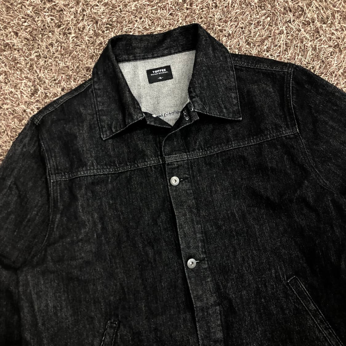 토피 블랙 데님 자켓 상품이미지2