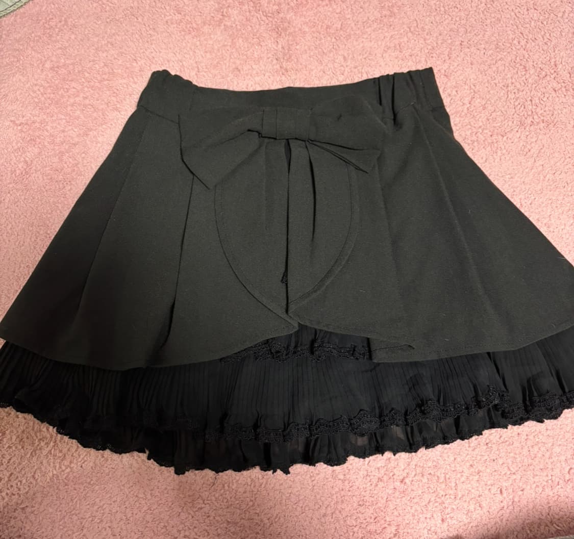 히메갸루 리본 레이스 스커트 상품이미지1