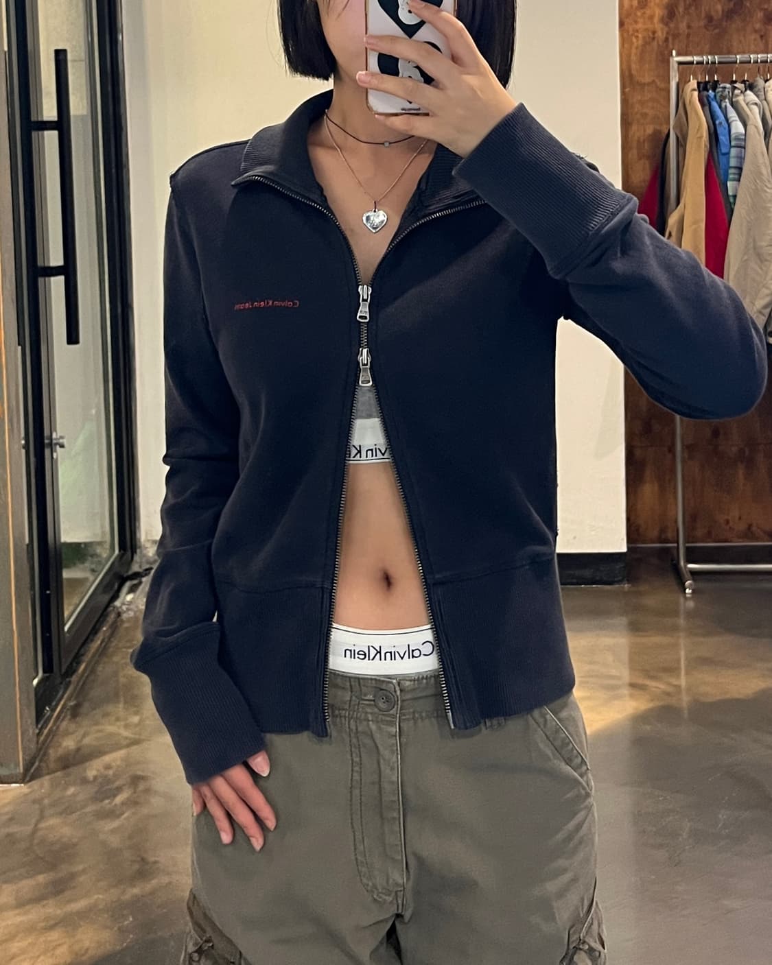 Calvin klein 2way zip up 상품이미지1