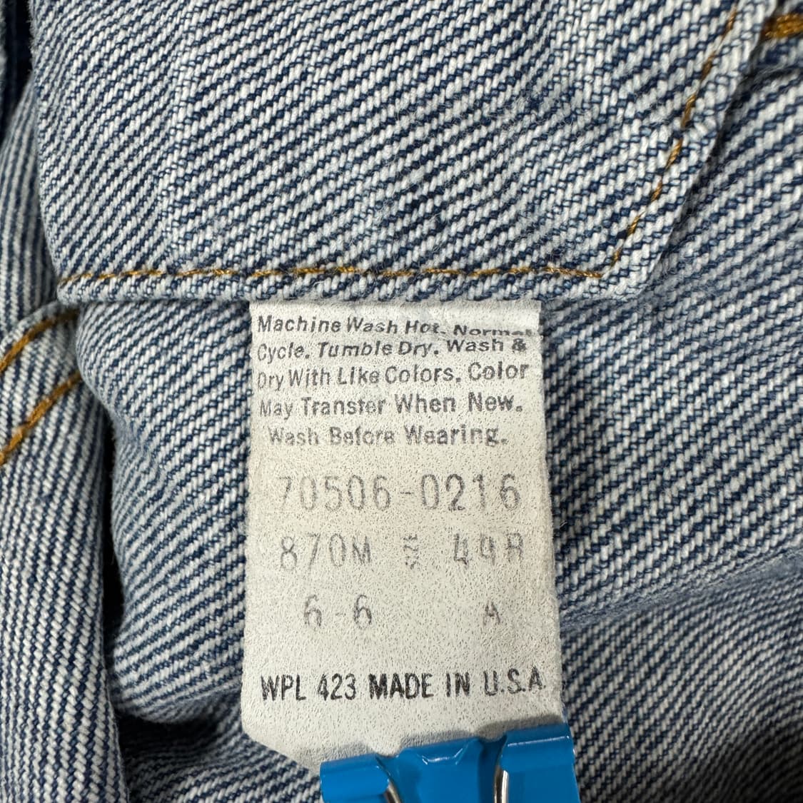 빈티지 80s 리바이스 데님 자켓 Levis Denim jacket 상품이미지7