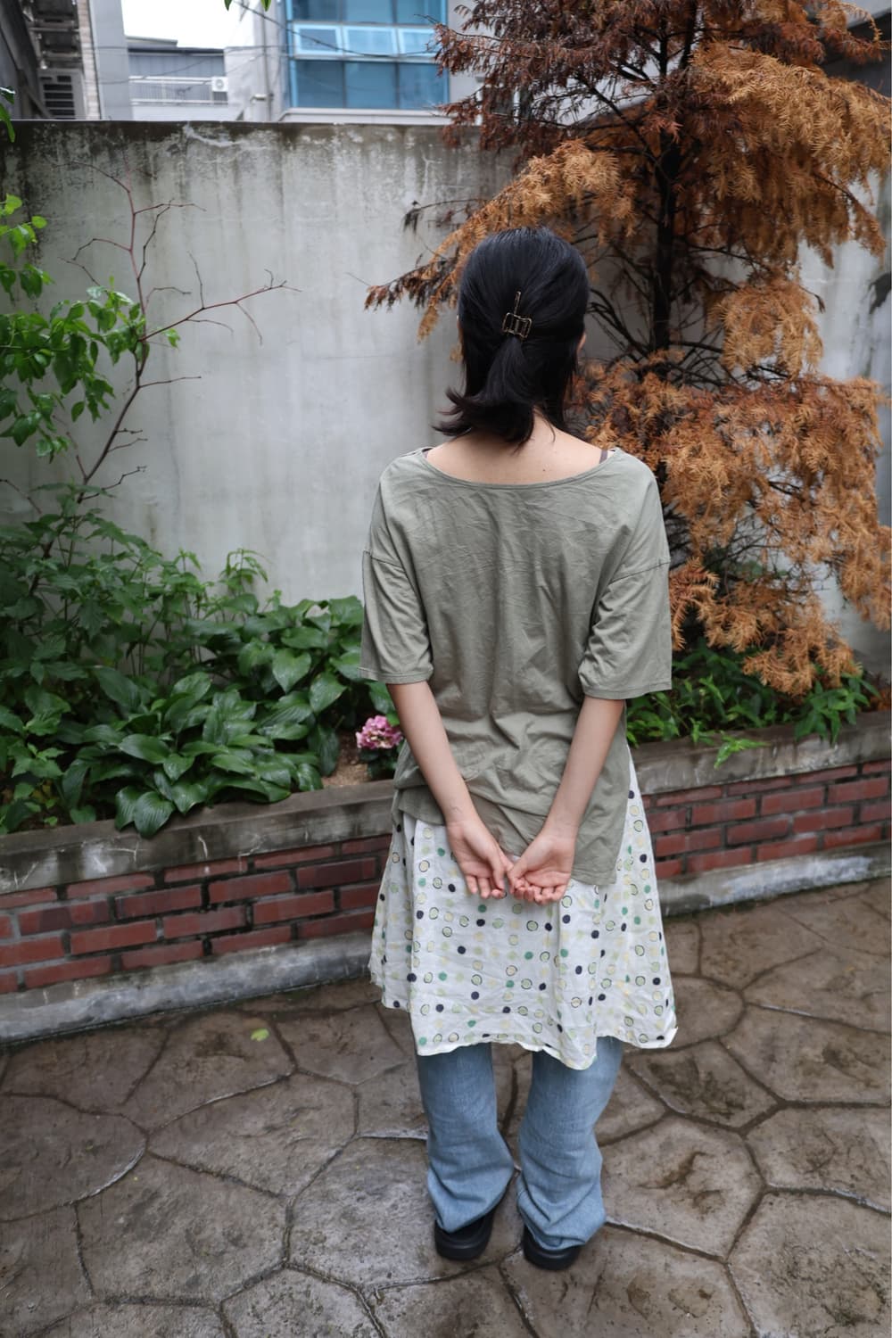 moss twisted top (khaki) 상품이미지7