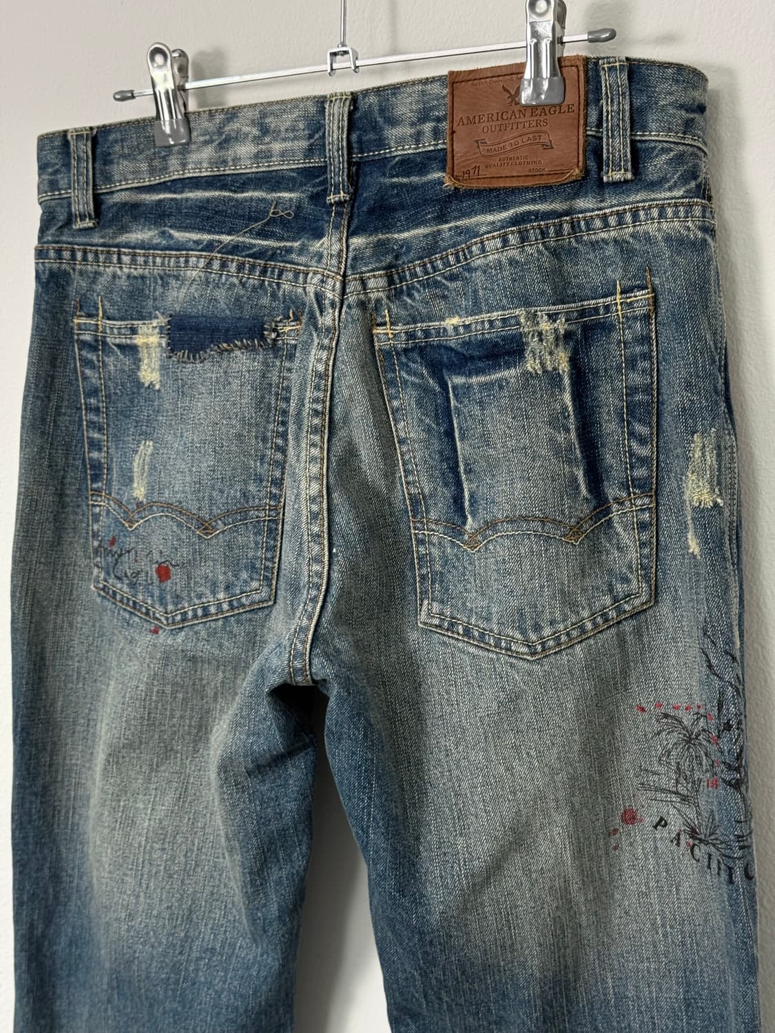 american eagle 워시드 데님 팬츠 상품이미지5