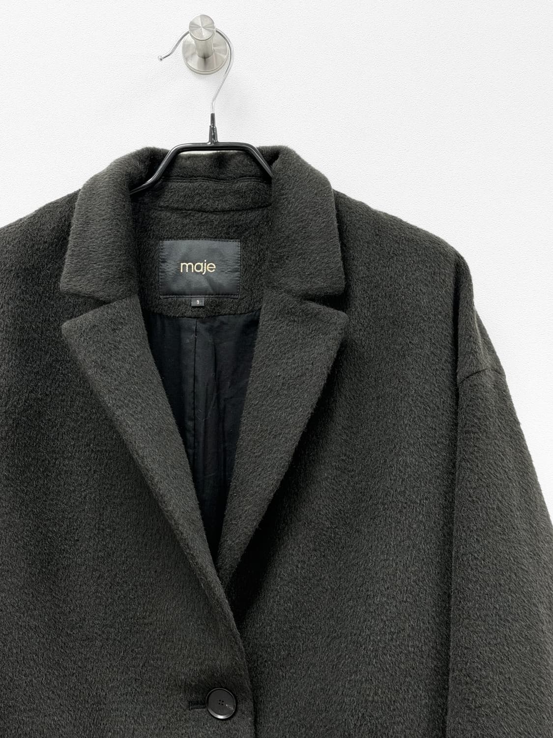 마쥬 울 블렌드 싱글 코트 상품이미지2