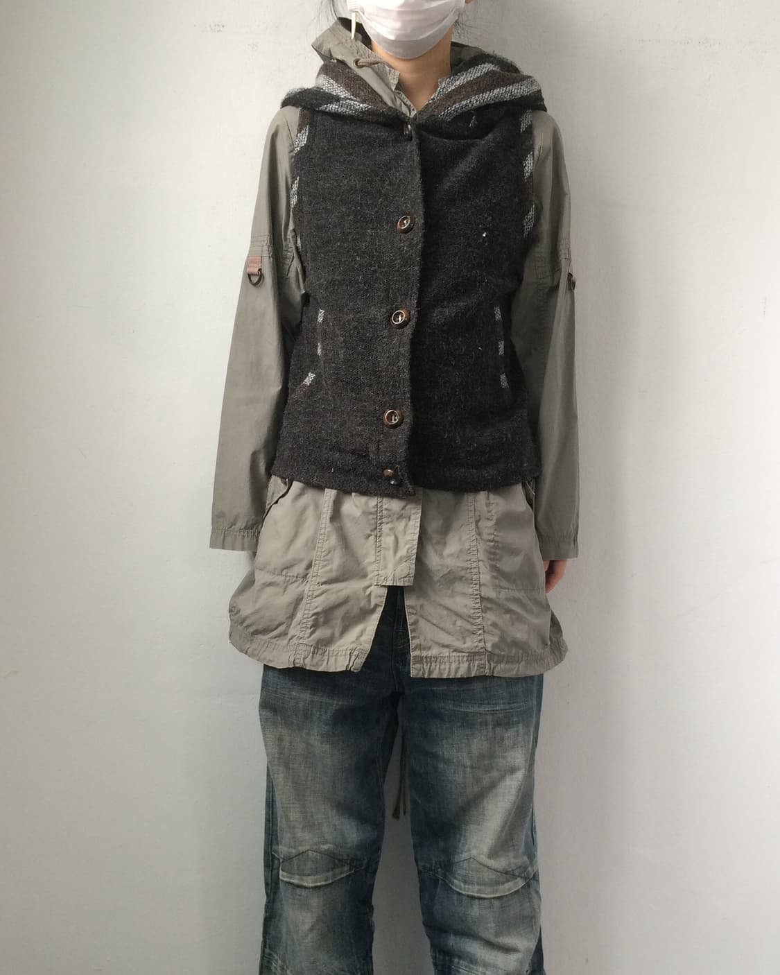 Indian mood hood vest 상품이미지6