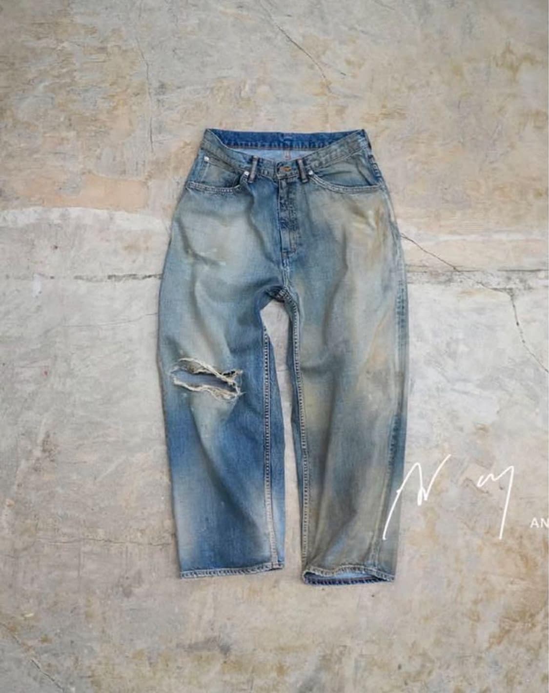 1) ancellm UNEVEN 5P DENIM for isetan 상품이미지1