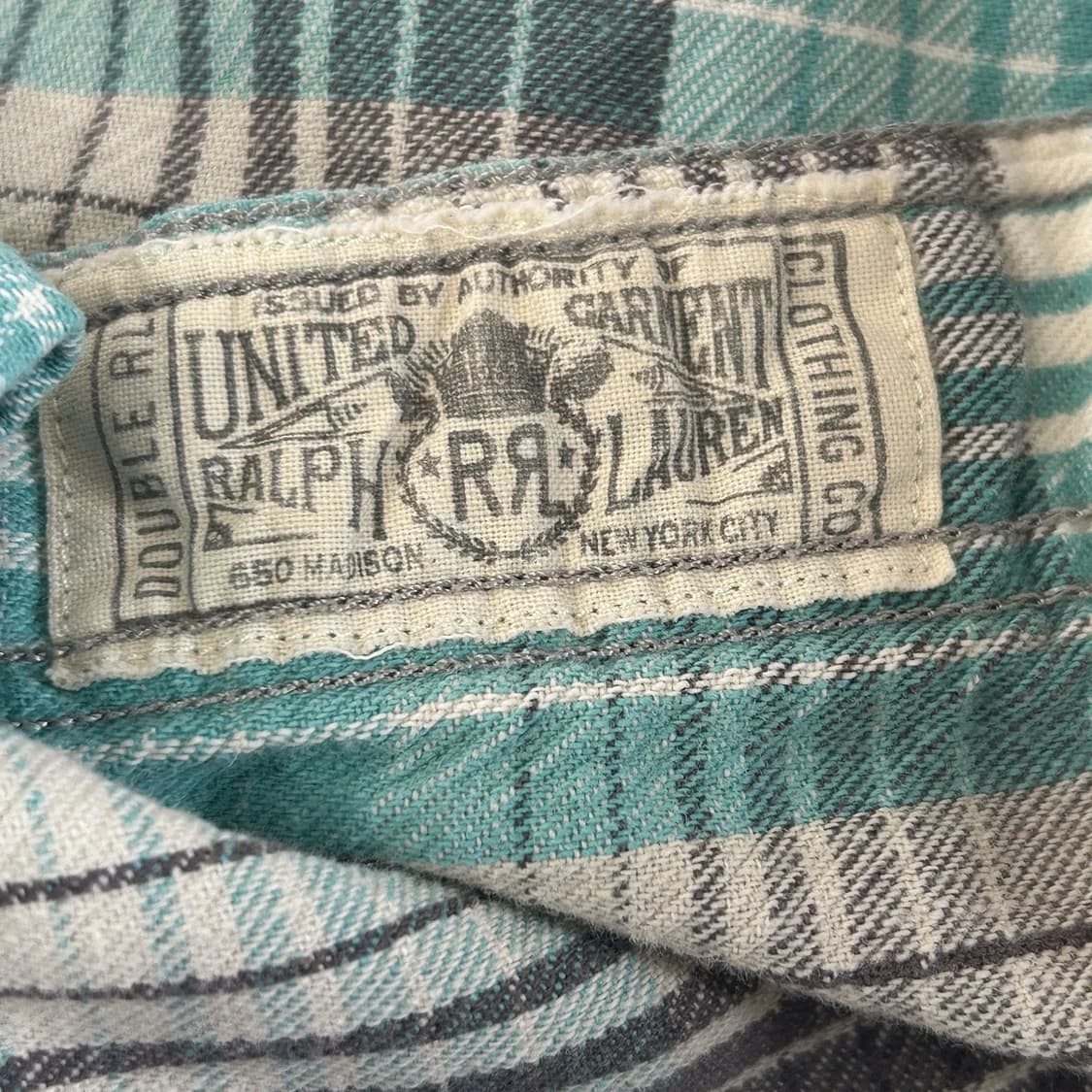 RRL 더블알엘 슬림핏 플레이드 트윌 웨스턴 셔츠 상품이미지5