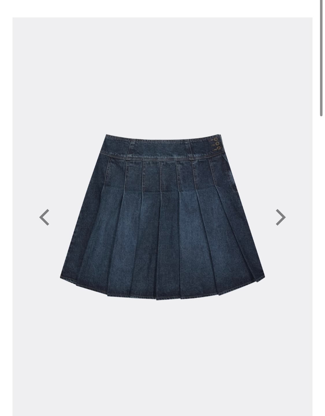 코이세이오 딥데님 플리츠스커트 1사이즈 상품이미지1