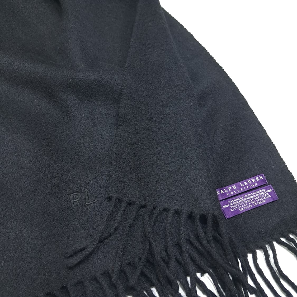 MX576 폴로 90s 영국판 캐시미어 RL자수 퍼플라벨 머플러목도리 상품이미지6