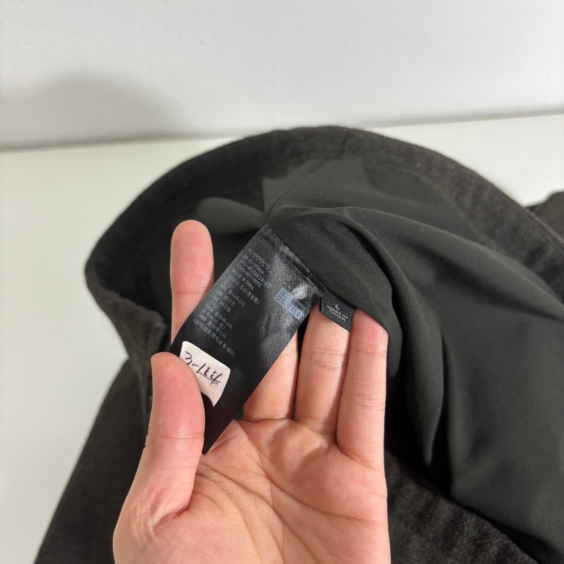 L 유니클로 딥브라운 카라넥 울자켓 상품이미지5