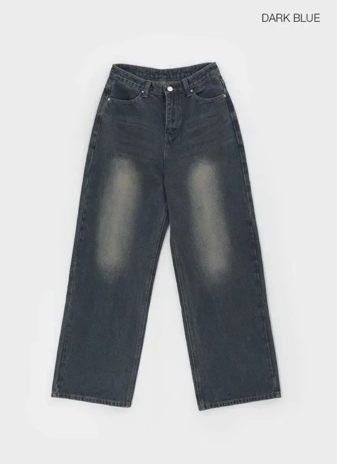 다크블루색상 블랙업 나타스 백포켓 와이드 데님팬츠 상품이미지2