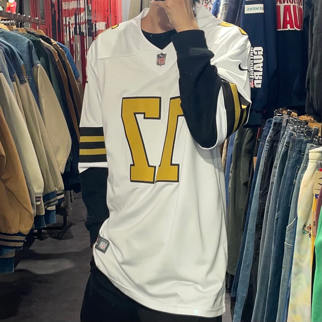 [IM] NFL X NIKE No.17 화이트 SANDERS 반팔 상품이미지4