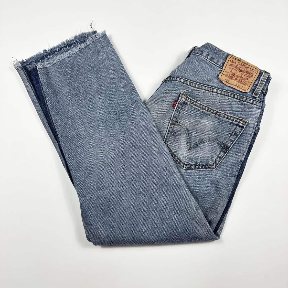 34 리바이스 505 연청 진청 커스텀 레귤러 데님팬츠 상품이미지1