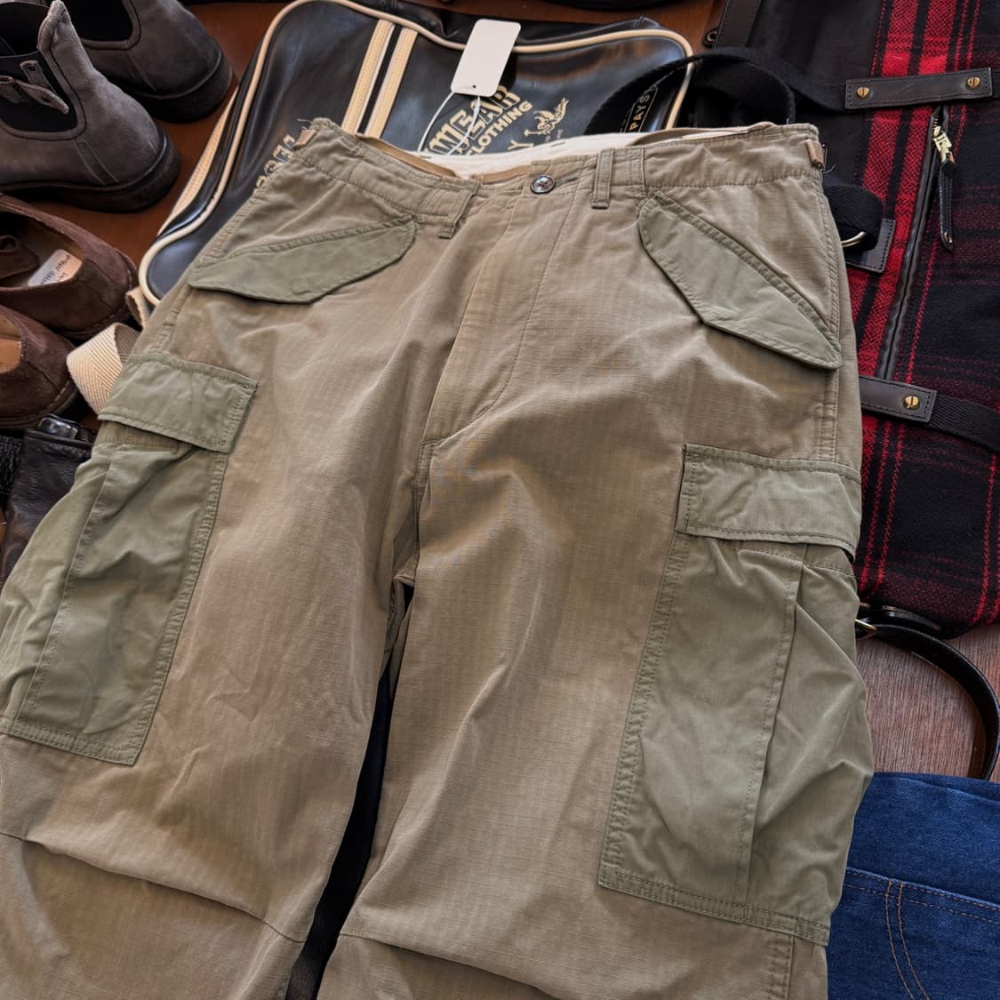 나나미카 BDU 립스탑 올리브 베이스 밀리터리 팬츠 30 31 32 상품이미지2