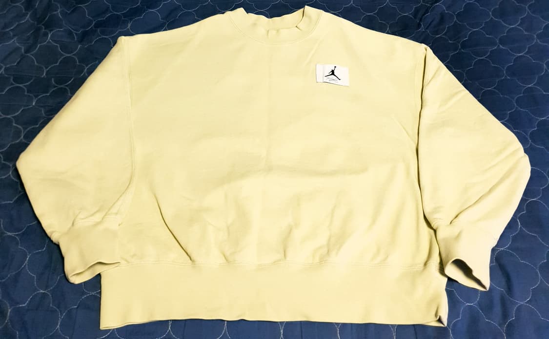 에어조던 패치로고 오버사이즈 에센셜 맨투맨 파스타치오 (M) 상품이미지1