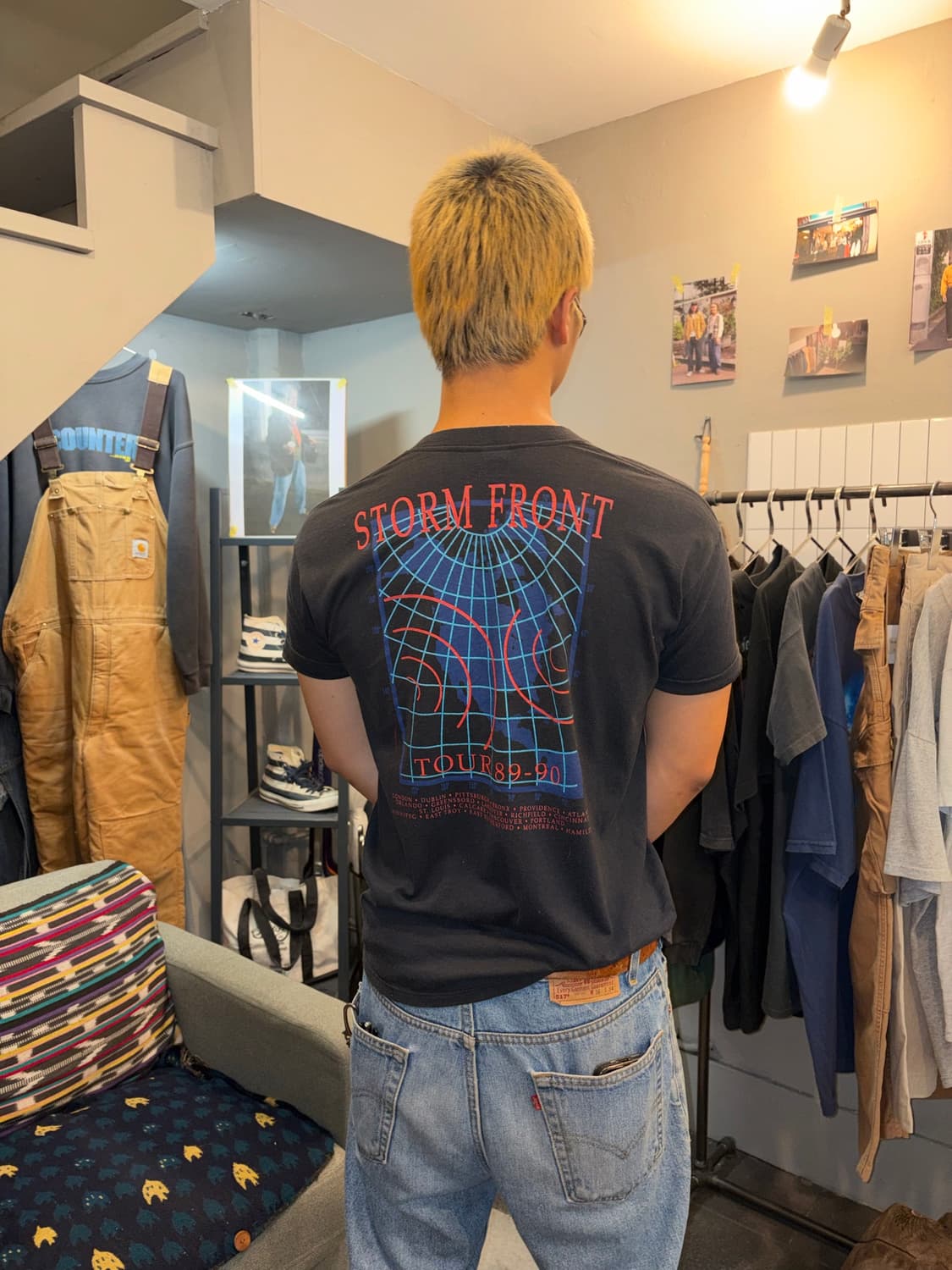 89-90 Billy Joel Storm Front tour T-sh 상품이미지7